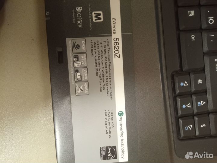 Ноутбук Aser Extensa 5620Z