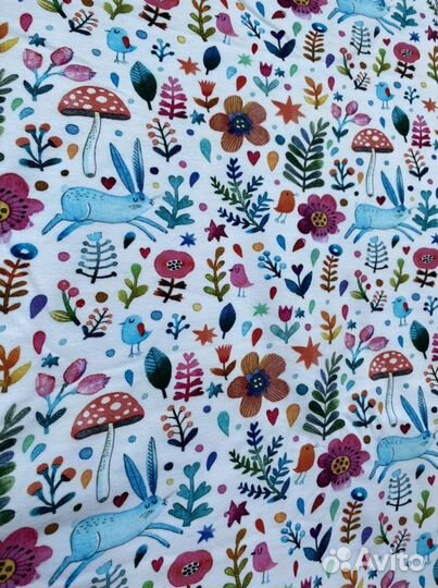 Ткань футер 2х нитка «Лесная поляна» отрез 2,10