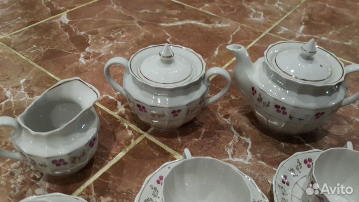 Фарфоровый сервиз чайный Лесная сказка