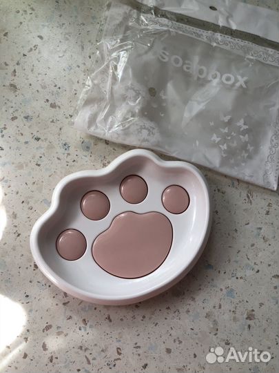 Мыльница новая в форме лапки