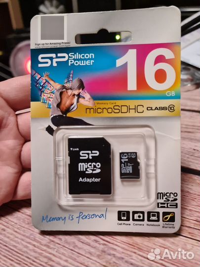 Карта памяти microsdhc UHS-I U1, 16GB, Class 10