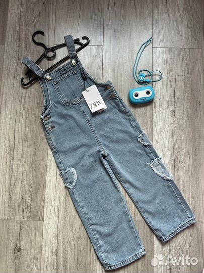 Джинсовый комбинезон zara