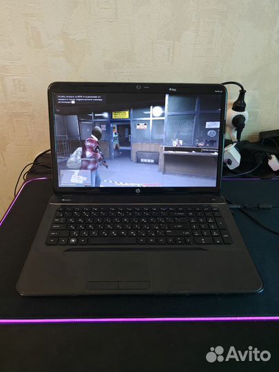 Огромный ноутбук HP i5 для игр и работ Видеообзор