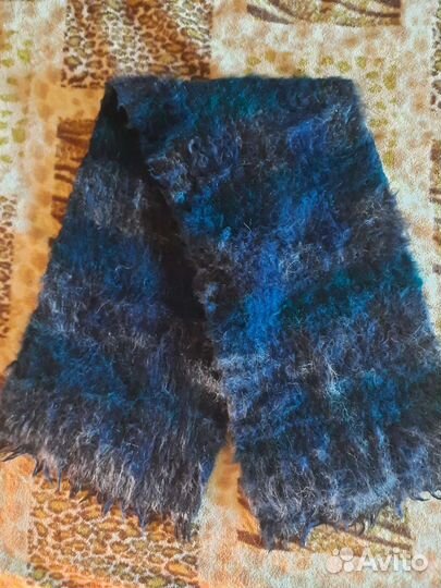 Мужской шарф шерстяной