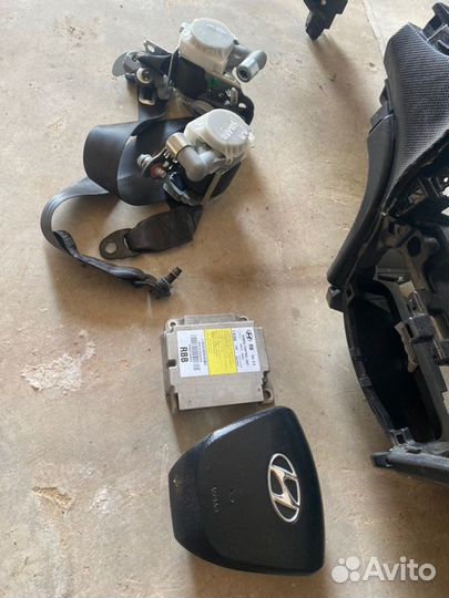 Комплект безопасности Hyundai Solaris хэтчбек G4FA