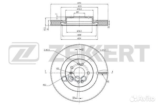 Диск торм. перед. MB GL-Class (164) 06- M-Clas