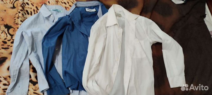 Рубашки на мальчика 128 134