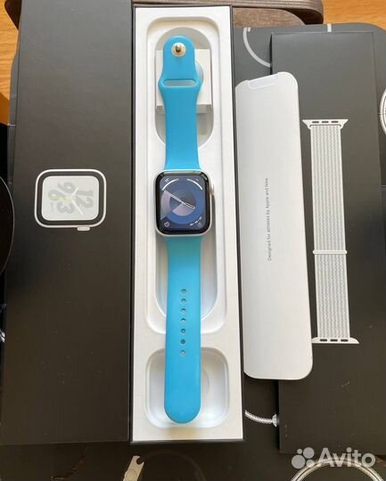 Apple watch 4 44mm Nike+ акб 89% в идеале