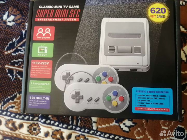Игровая приставка Super mini sfc 8 bit 620 игр