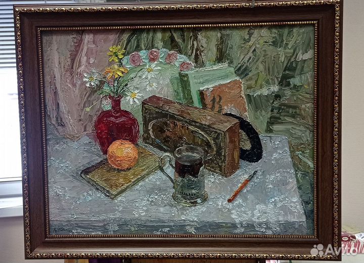 Картина маслом на холсте: натюрморт 