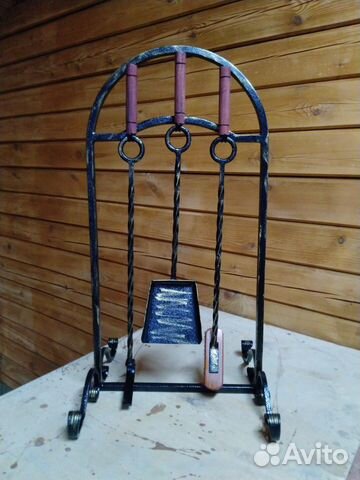 Кованый каминный набор