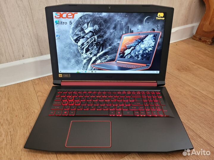 Acer nitro - IPS/ i5-7300H/ GTX1050/ 6GB/ SSD+ 1TB