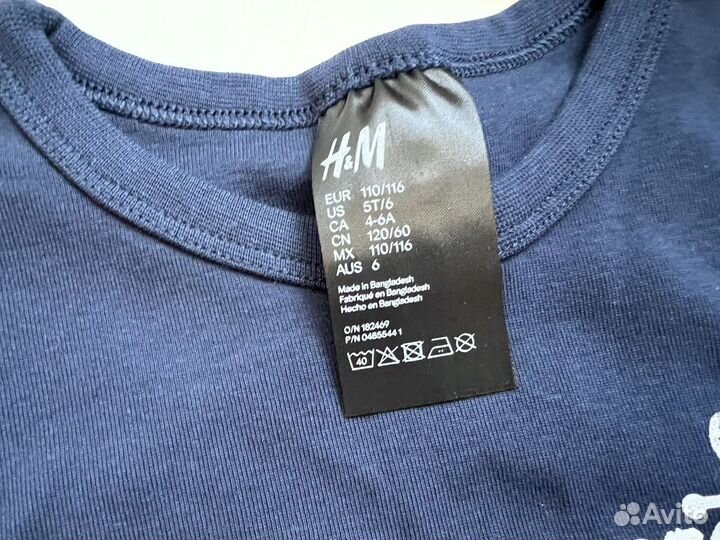 H&M Новый комплект Шорты футболка 110 116