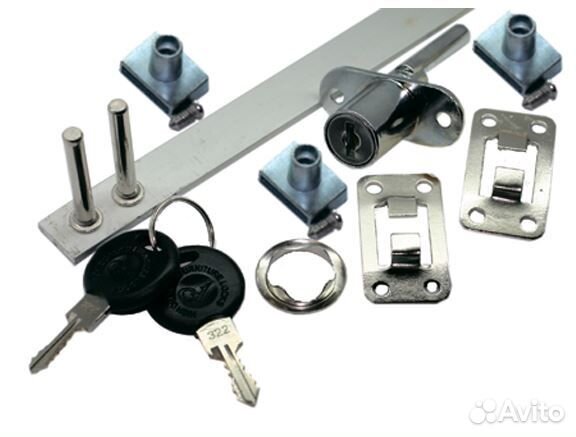 Замок Е/09412,штырьевой на 3 ящика, уп 12шт