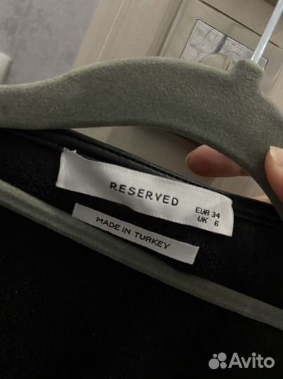 Платье reserved кожаное