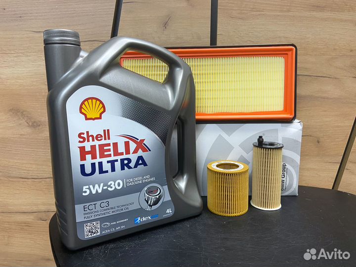 Масло Shell Helix Ultra 5w30, фильтры, для а/м бмв