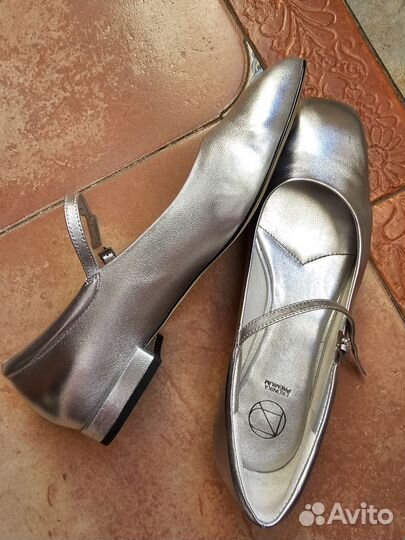 Балетки натуральная кожа 38