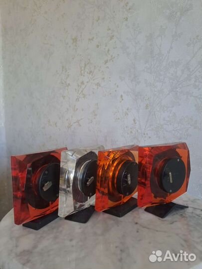 Часы штурвал Молния, оргстекло