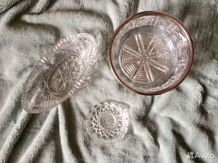 Хрустальный салатник СССР