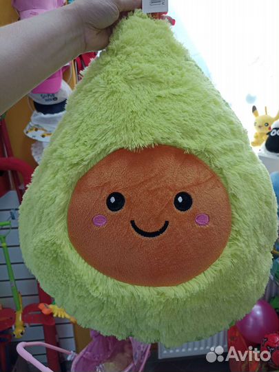 Большая подушка авокадо