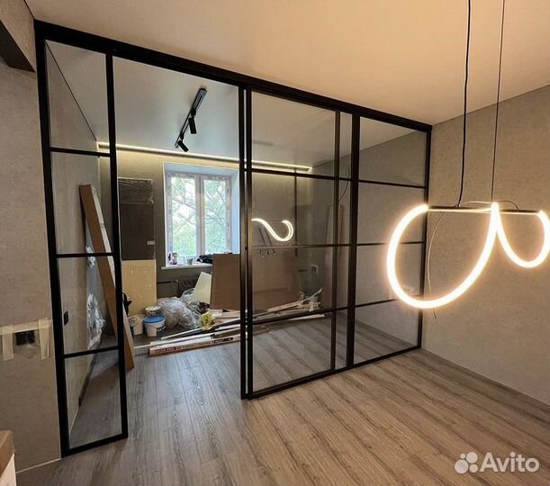 Перегородки раздвижные для зонирования комнаты