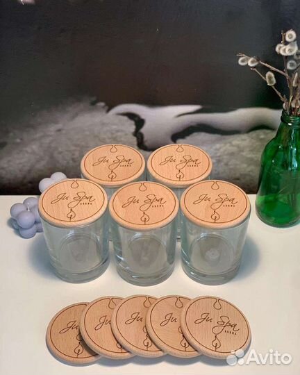 Стаканы с крышками для свечей