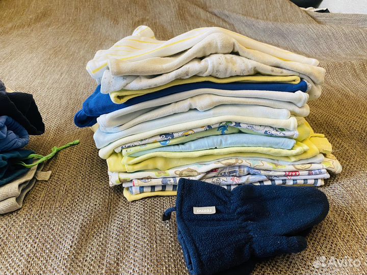 Большой пакет одежды на мальчика от 0 до 2-х лет