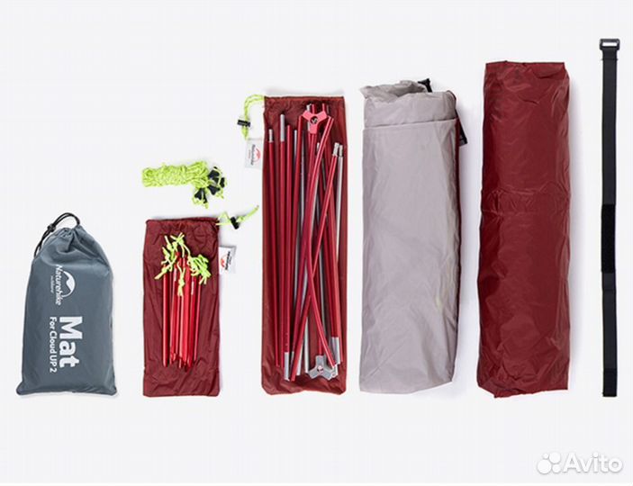 Палатка Naturehike Cloud Up 2-местная, ал. каркас