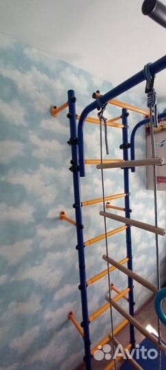 Детский спортивный комплекс. Шведская стенка + мат