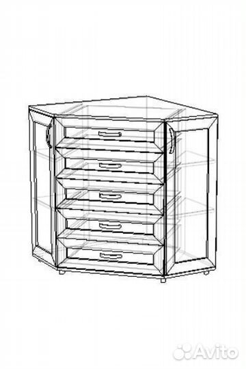 Комод угловой