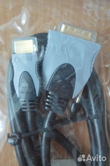 Новый кабель Luxmann hdmi-DVI, DVI-DVI