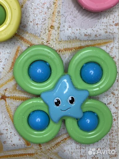 Набор спиннеров для купания на присоске