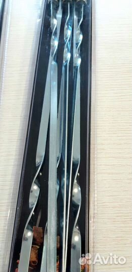 Шампура с деревянной ручкой 60см