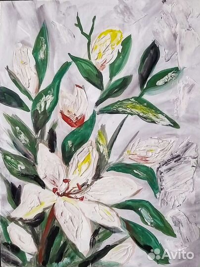 Картина акрилом на холсте