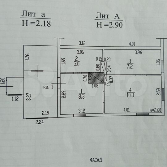 Дом 30,8 м² на участке 9,4 сот.