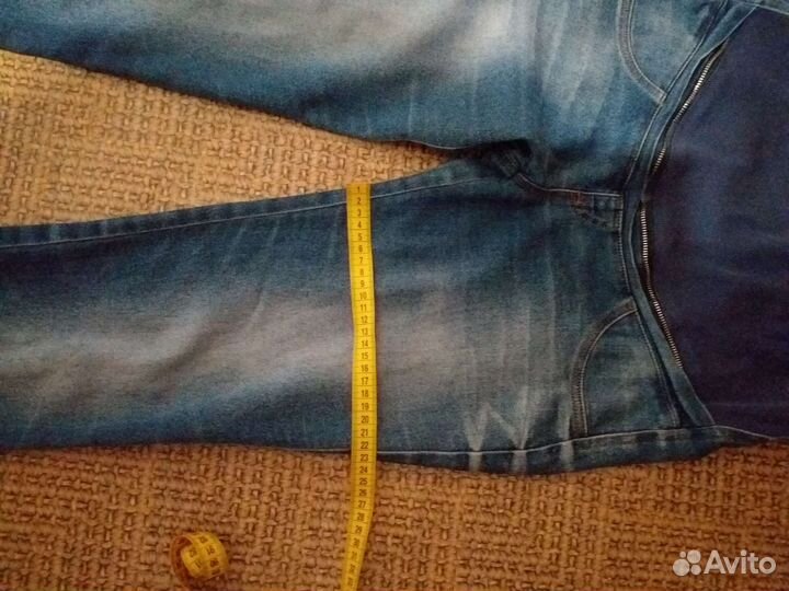 Джинсовые брюки для беременных 44-46