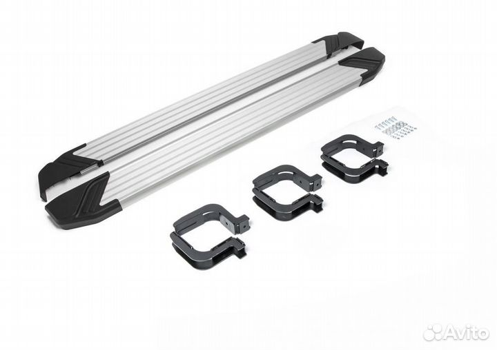 Пороги Подножки Mitsubishi Pajero Sport 2- Silver