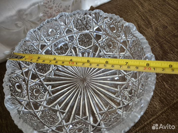 Салатница хрустальная СССР