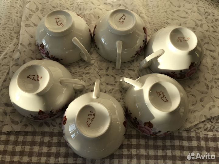 Чайный сервиз дулево розы