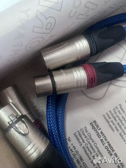 Chord Cadenza Reference 2XLR to 2XLR