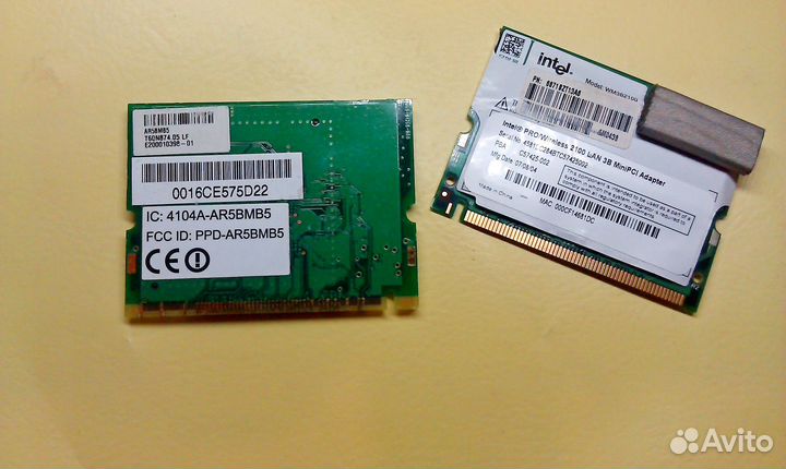 WiFi Mini PCI, pci-e, WiFi + Bluetooth