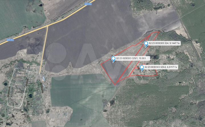 Участок 35,61 га (СНТ, ДНП)