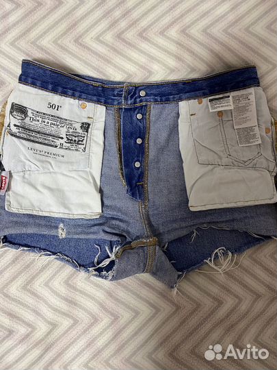 Джинсовые шорты levis 501 w28