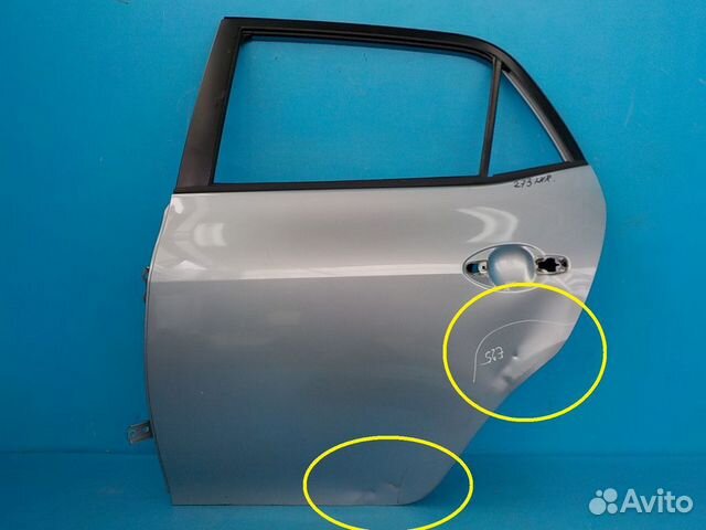 Дверь задняя левая toyota Auris (E15) 2006-2012
