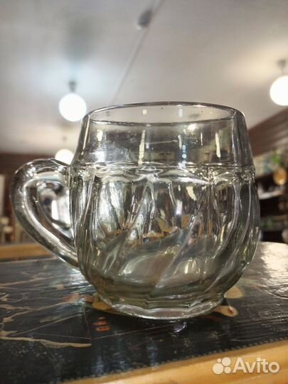 Пивная кружка СССР капля 1949 год косые грани