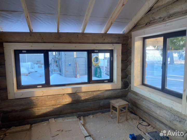 Обсада, окосячка, свое производство, наличник окна