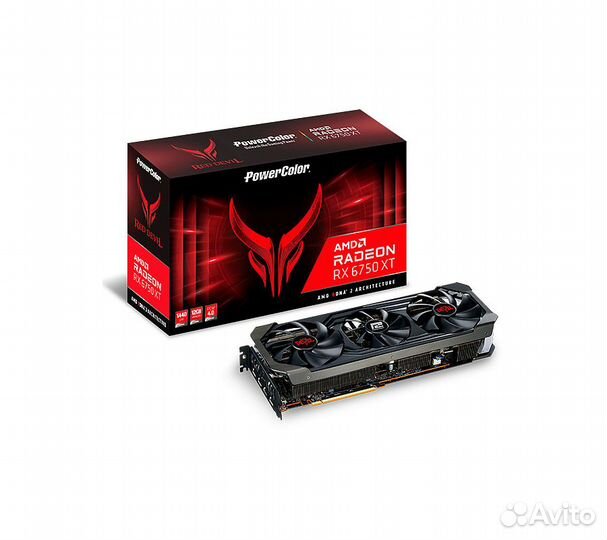 Видеокарта PowerColor AMD Radeon RX 6750 XT Red De