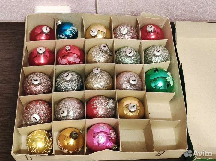 Набор ёлочных игрушек гдр. СССР