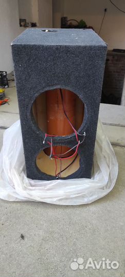 Короб для двух сабвуферов 30 см на трубе