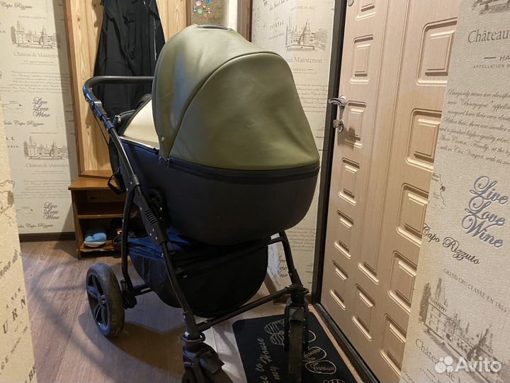 Коляска 2 в 1 эко кожа